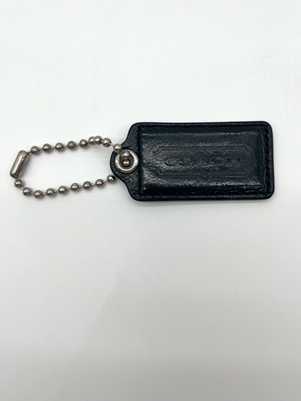 Coach Vintage Patent Leather Hang Tag, Black